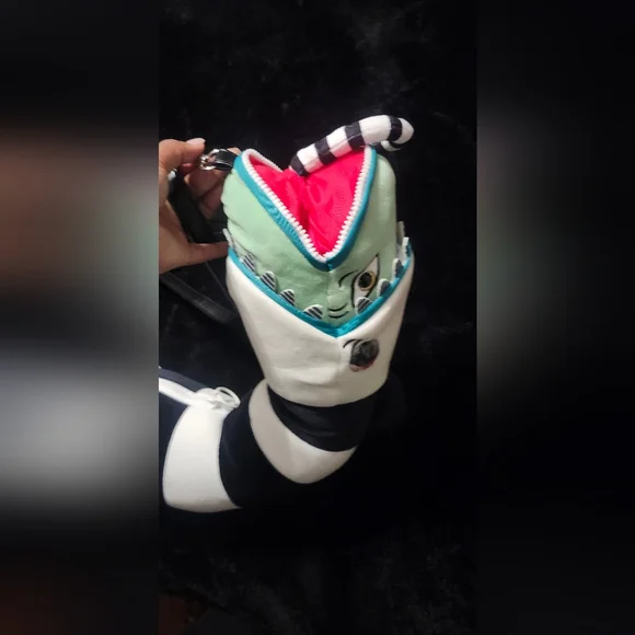 Dolls Kill Striped Snake Crossbody Bag - Picture 2 of 3